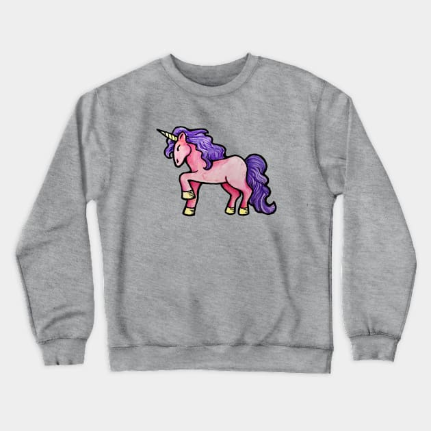 Cute Unicorn Crewneck Sweatshirt by bubbsnugg